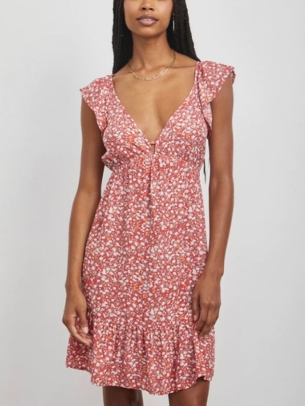 Rails Anika Dress Red Ditsy Floral